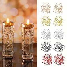 10pcs 1.3m Floating Candle Faux Pearl Garland - Dazzling Artificial Beads For Wedding Centerpieces, Vase Fillers, Party Garland Decorations, Candle Jar Fillers For Floating Candles Gifts Birthday Graduation Home Decor Room Decor Flower Vase Glass Vase
