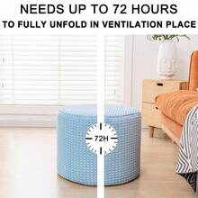 Taburete otomano de espuma de apoyo moderno otomano de apoyo para pies, otomano, 18 x 14 pulgadas