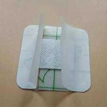 10/25/50/100片防水透明粘性伤口贴 - 易于护理，一次性，方形，适用于急救包 - 白色 - 查看 8