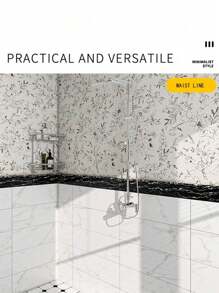 1pc 5 Meters Long Self-Adhesive 3d Three-Dimensional Waistline Ceiling Decorative Strip Wall Stickers Border Waterproof Skirting TV Background Frame Room Decor Home Decor Wall Decor Bathroom Decor Bedroom Decor Room Decoration Stuff Living Room Decor House Decor Home Decor Living Room Wall Art Wall Paper Wallpaper Kitchen Accessories Kitchen Kitchen Items Kitchen Decor Floor Tiles Flooring Floor Tiles Self Adhesive Floor Tiles Peel Stick