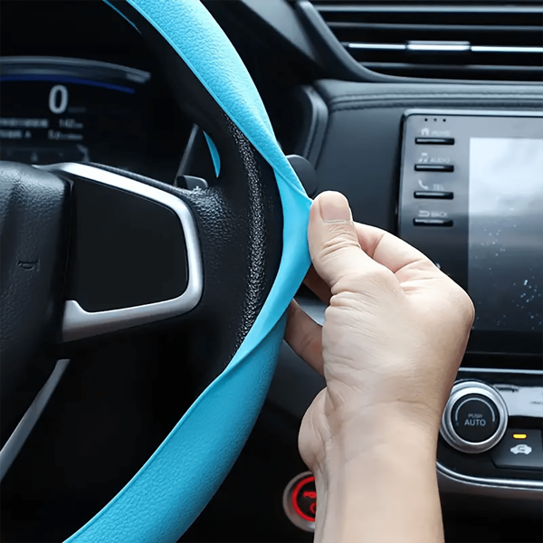 Capa protetora de volante de carro antiderrapante ultrafina, capa de silicone para volante, capa universal para volante, capa protetora para volante de carro