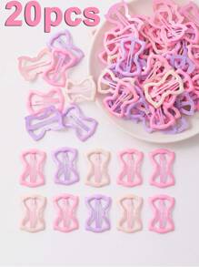 100 piezas/50 piezas/20 piezas/10 piezas/4 piezas Clips de pelo metálicos con estilo de niña linda, clips de pelo de colores clásicos de moda con efecto dopamina, adecuados para la vida diaria, flequillo, moño, decoración de estilo, hermosos clips de pelo de regalo para niña, para todas las temporadas, color aleatorio.