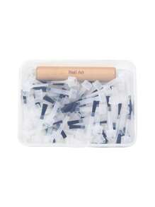 1 Box Double-Head Multifunctional Detachable & Non-Deformable Nail Art Brushes Replacement Set, Professional Nail Tool - Multicolor - View 8