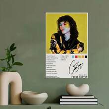 Framed Conan Gray 'Discover Paradise' Album Poster,   Canvas Wall Art Print - Vibrant Music-Themed Home Decor, Ideal Gift For Fans, Perfect For Room Accent