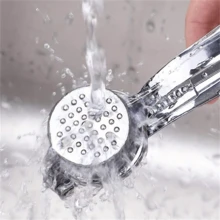 1 pieza Prensa de ajo de metal con trituradora manual, herramienta de cocina para jengibre - Plateado - Ver 5