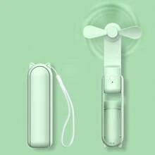 Mini ventilatore portatile ricaricabile USB 2 in 1, ventilatore pieghevole personale per uso interno, mini ventilatore tascabile per esterni elementi essenziali di viaggio