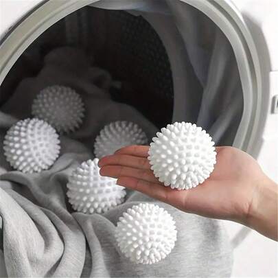 5pcs Reusable Laundry Balls - Lint Remover, Fabric Softener, Anti-Wrinkle, No Electricity Required