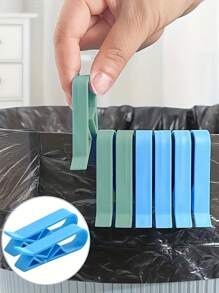 15pcs Blue Plastic Bin Holder - Anti-Slip Bin Holder, Divider Side Clip For Home And Office Organisation, Bin Holder