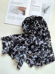 1pc Ditsy Floral Sequin Series Unique Vacation Photo Shooting Versatile Fashionable Cosplay Beach Travel Exotic Style Party Shawl, New Women Design For Spring/Summer - Multicolor - View 4