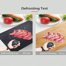 1 件快速解冻托盘，冷冻解冻托盘，快速解冻冷冻食品水果解冻托盘，解冻托盘盘，解冻大师，厨房小工具