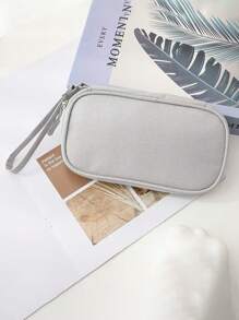 1pc Single-Layer Digital Organizer Bag, Portable Travel Electronics Organizer Pouch For Hard Drive, Power Bank, Headphones, Chargers, Phone Cases, Wireless Earbuds, Bluetooth Earphones, Ideal For Business, Travel, School, College, Office, Back To School Supplies Travel Essentials Travel Accessories Travel Must Haves - Multicolor - View 9