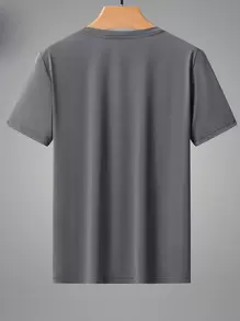 男士运动套装，夏季透气速干运动短袖T恤套装，轻便短袖衬衫，冰丝运动裤，适合运动、户外、跑步、健身、休闲装