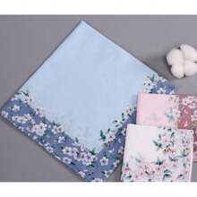3pcs Fashion Delicate & Comfortable Unisex Handkerchiefs, Practical On-The-Go Sweat Wiping Vintage Style Soft Absorbent Handkerchiefs, Compact & Portable - Multicolor - View 5