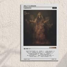 Framed Singer Poster Kelly Clarkson Chemistry Music Album Cover Posters (4) Picture Print Canvas Poster Wall Paint Art Posters Decor Modern Home Artworks Birthday Party Decor, Mother's Day New Year Easter Gift,  Home Living Room Office Wall Decor, Perfect Gift And Wall Decoration - Framed - View 1