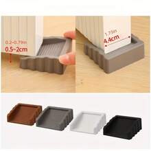 2pcs Creative Wind-Proof Door Stopper, Matte Plastic Surface Wedge, Bidirectional Door Blocker, Door Stop, Plastic Matte Door Wedge, Door Blocker, Anti-Collision Door Stopper, Available In 4 Colors