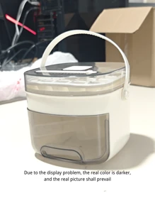[48-Ice Extra-Large Cube Maker] Extra-Large 48-Ice Maker With Easy Glide - Double Layer, Plastic Storage Tray For Refrigerator - Perfect For Whiskey & Cocktails, Essential Kitchen Gadget, Summer Ice Bin & Tray, Kitchen Accessories, Summer Ice Trays & Bins, Summer Kitchen Accessories