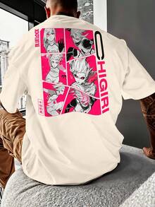 Shirt T-Shirt Streetwear Blue Lock Hyoma Chigiri Anime Player Speed Dribbling Football 7137 - 卡其色 - 查看 6
