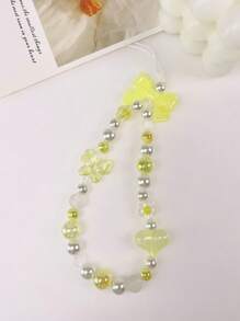 1pc Girl-Style Phone Case Chain, Versatile Bag Charm Accessory, Insect Pendant Chain For Girls - Multicolor - View 9