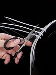 100 piezas de bridas de nailon de uso pesado (8/6/4 pulgadas) - Bridas de plástico reutilizables con autobloqueo para organizar el jardín, la cocina, el baño, el almacenamiento, amarrar cables, soportar plantas y accesorios de viaje - Multicolor - Ver 9