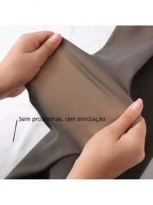 Super Elastic Children's Super Elastic Slim Plush Lined Thermal Pantyhose S/M/L - 黑色 - 查看 5