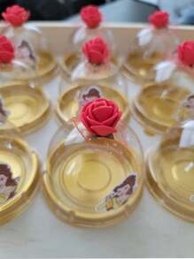 144pcs Artificial Mini Rose Mixed Color Paper Flowers, Handmade Small Flowers Crafts, Micro Flowers For Wedding Bouquet, Papercraft, DIY Scrapbooking Decor With Stems