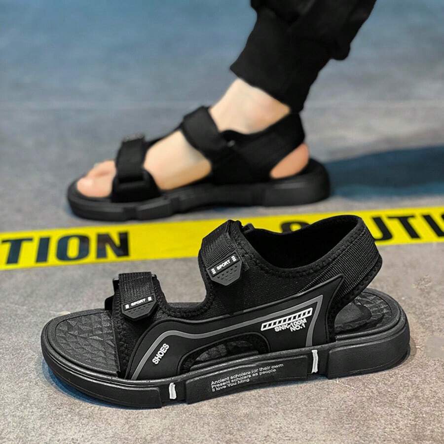 Men's Sports Sandals, Lightweight And Breathable, Suitable For Outdoor, Water And Beach - Black - View 1