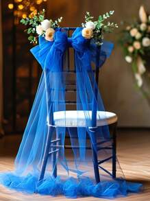 1 Stück Saphirblauer Party Dekoration 315.55 Inches Klassischer Stil | Geeignet für Hochzeit, Brautparty, Verlobung, Muttertag und viele andere Dekorations-Events | Strapazierfähiges Polyestermaterial | Keine Stromversorgung erforderlich | Elegantes Bogen Design, Hochzeitsdekoration - Königsblau - Übersicht 9