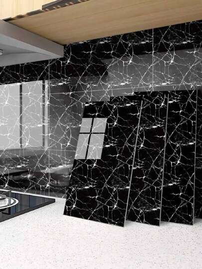 Vánoční 6 ks 30x60cm imitace mramoru samolepicí samolepky na zeď samolepky na podlahu vodotěsné koupelnové dekorace do obývacího pokoje kuchyňské samolepicí mramorové dlaždice samolepky na zeď vodotěsné PVC podlahové dlaždice samolepky do obývacího pokoje koupelnové dekorace domácí dekorace novoroční dárek