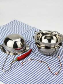 1pc 13.53 Oz Stainless Steel Wax Pot For Candle Making - Silver - View 5