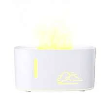 1pc 160ml USB Powered Flame Mini Aromatherapy Diffuser, Simple Ultrasonic Home Humidifier ,7-Color Lighting, Humidifier, Air Freshener, Fragrance Diffuser For Desktops, Offices, Yoga Studio,Hotelsand Bedrooms , Perfect Gift For Women, Christmas, Mother's Day