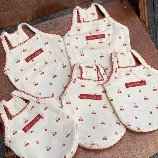 Pet Clothes Cats Dogs Spring Summer Autumn New Halter Vest Breathable Bobbie Bear Small Dog Hair