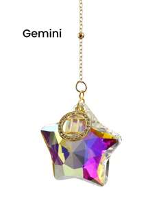 1 件 12 星座吊坠水晶捕光器,带水钻的太阳捕光器,带彩虹制作器和挂钩的捕光棱镜,适用于家庭、冥想、汽车悬挂、花园悬挂、情人节、情侣礼物、派对礼物家居装饰圣诞装饰房间装饰圣诞节 - 彩色 - 查看 18