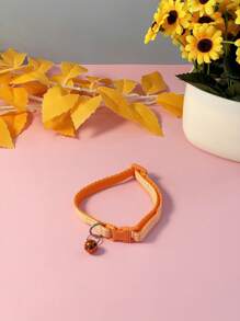 Collar ajustable con cuadros y campanilla para gatos, collar para mascotas estilo cuadros a la inglesa