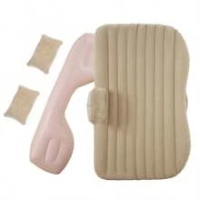 - Colchón Inflable para Auto Asiento Trasero - Colchón Inflable Camping, con Bomba de Inflado, 2 Almohadas Inflables y 1 Bloque de Seguridad Inflable, para Viajes Senderismo y Aire Libre - Beis - Ver 7