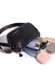 Women Leather Sling Bag For Women Hand Beg - Black - View 8