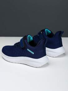 A Pair Four Seasons Shoes Kids Sports Shoes Boy Children's Sports Shoes Breathable Mesh Boys' Shoes Solid Color Fashionable And Versatile Kid Running Shoes, Lightweight And Comfortable Boys' Casual Shoes Mesh Boy Light Sneakers Young Boy Shoes Boys Hook And Loop Fastener Kids Runners