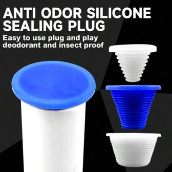 1 件装多功能硅胶橡胶排水塞，下水道防臭防虫塞，适用于家用水槽、地漏、鱼缸
