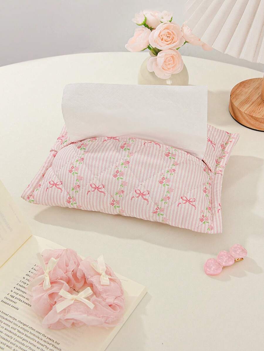 1 Túi đựng khăn giấy họa tiết nơ hồng & hoa, hộp đựng khăn giấy in hình dễ thương, hộp đựng khăn giấy ô tô, trang trí phòng khách, phòng ngủ, bếp, máy tính để bàn, hộp đựng đồ lớn theo phong cách Bắc Âu, quà tặng Giáng sinh/Halloween, hộp đựng khăn giấy để bàn, hộp đựng khăn giấy, đồ dùng gia đình, bàn, đồ trang trí nhà cửa, sắp xếp và lưu trữ đồ gia dụng, trang trí phòng, phụ kiện nhà bếp, dụng cụ nhà bếp, hộp đựng đồ nhà bếp, du lịch, ngày lễ - Hồng - Xem 1