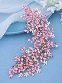 1件优雅水钻女士发带，手工奢华派对盘发配饰，新娘婚礼头饰，公主生日礼物，情人节发饰 - 多色 - 查看 7