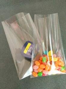 100 BOLSAS DE CELOFAN CON PLANA DE 33X35 CM - transparente - Ver 3