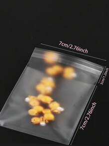 100pcs Clear Self-Adhesive Gift Bag - Clear - View 12
