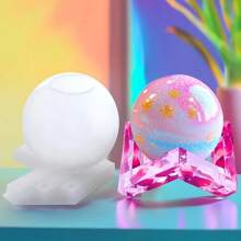 3D Seamless Silicone Sphere Mold, Suitable For Resin And Epoxy Casting - Large Round Ball Shape, For Floral Preservation, Candle Making And DIY Crafts