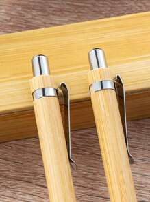 Custom Engraved Bamboo Pen - A Meaningful Gift For Relatives, Wedding Witnesses, Anniversaries, Birthdays And Special Occasions; Gift Box,Back To School,School Supplies