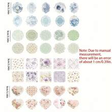 10 Stück Vintage Spitze Scrapbooking Papier Set, exquisite ausgeschnittene Papiere - geeignet für Tagebücher, DIY Karten, Lesezeichen, Postkarten, Alben und Handarbeiten, farbenfrohe Blumenmuster, Jahrestags-Thema