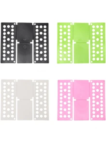 Space Saving Clothes Folding Board - Plastic, Fold Clothes Quickly, Adjustable For T-Shirts Etc, Ideal For Travel And Home Organizing, Folding Clothes Storage, Plastic Clothes Organizer & Storage, Folding Clothes Board Organizer, Slouchy Folding Clothes Board Space Saving Closet Dividers, No Electricity Required, Manual Operation