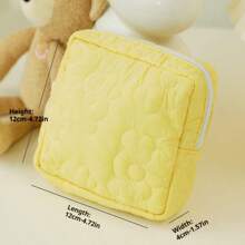 mokashu 1PC Color Dopamine Color Large Volume Lipstick Air Cushion Storage Bag Women's Makeup Bag Commuter Tote Travel Toiletry Bag - Multicolor - View 12