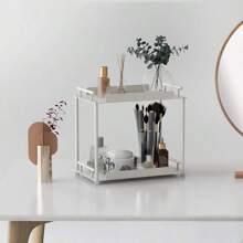 FLE Corner Bathroom Counter Organizer, Bathroom Organizer Countertop,Countertop Storage Shelf For Bath