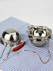 1pc 13.53 Oz Stainless Steel Wax Pot For Candle Making - Silver - View 9