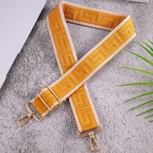 1pc Versatile Adjustable Shoulder Strap Maze Pattern Minimalist Shoulder Bag Accessory, Travel Replacement