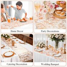 1 pieza Corredor de mesa brillante con malla metálica con purpurina para mesa de decoración de eventos, bodas, duchas nupciales, fiestas de cumpleaños